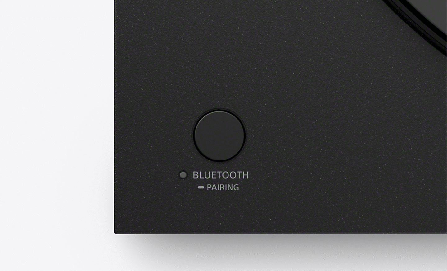 Cận cảnh nút ghép nối Bluetooth của đầu đĩa than PS-LX3BT